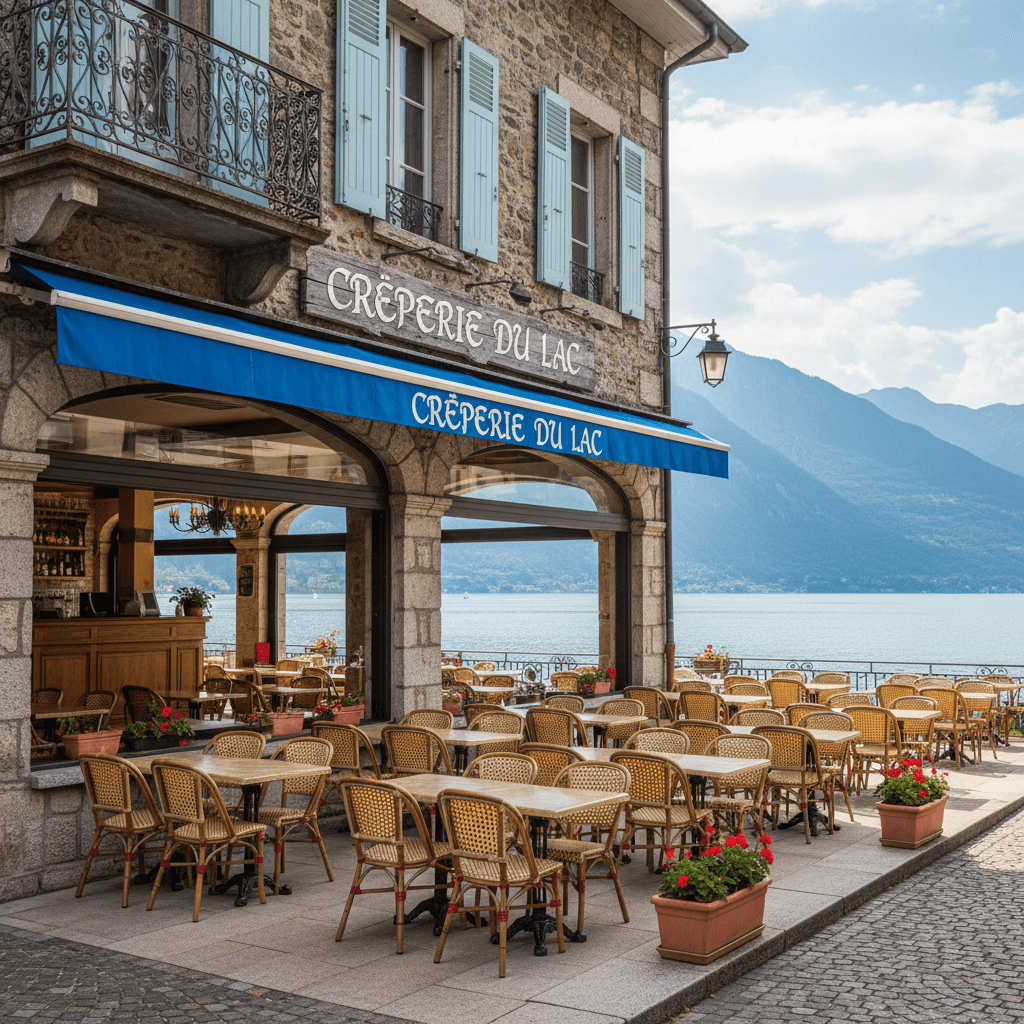 Restaurant 76m² à Saint-Gingolph : terrasse - licence IV - Image 1