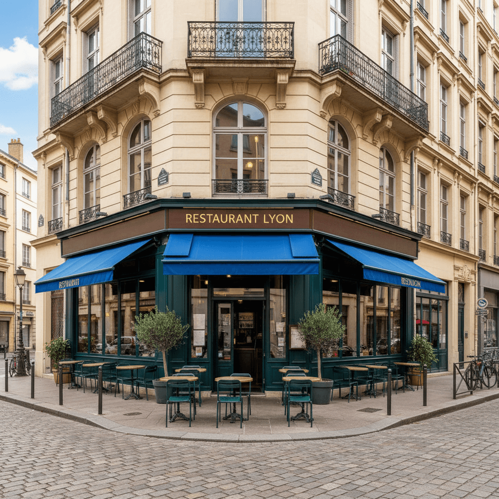 Restaurant 80m² à Lyon : terrasse - extraction