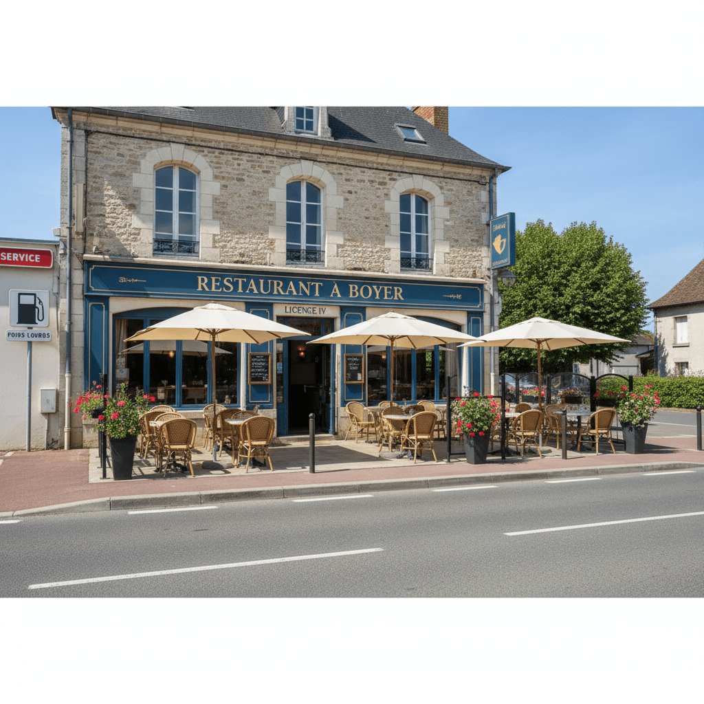 Restaurant à Boyer : terrasse - licence IV