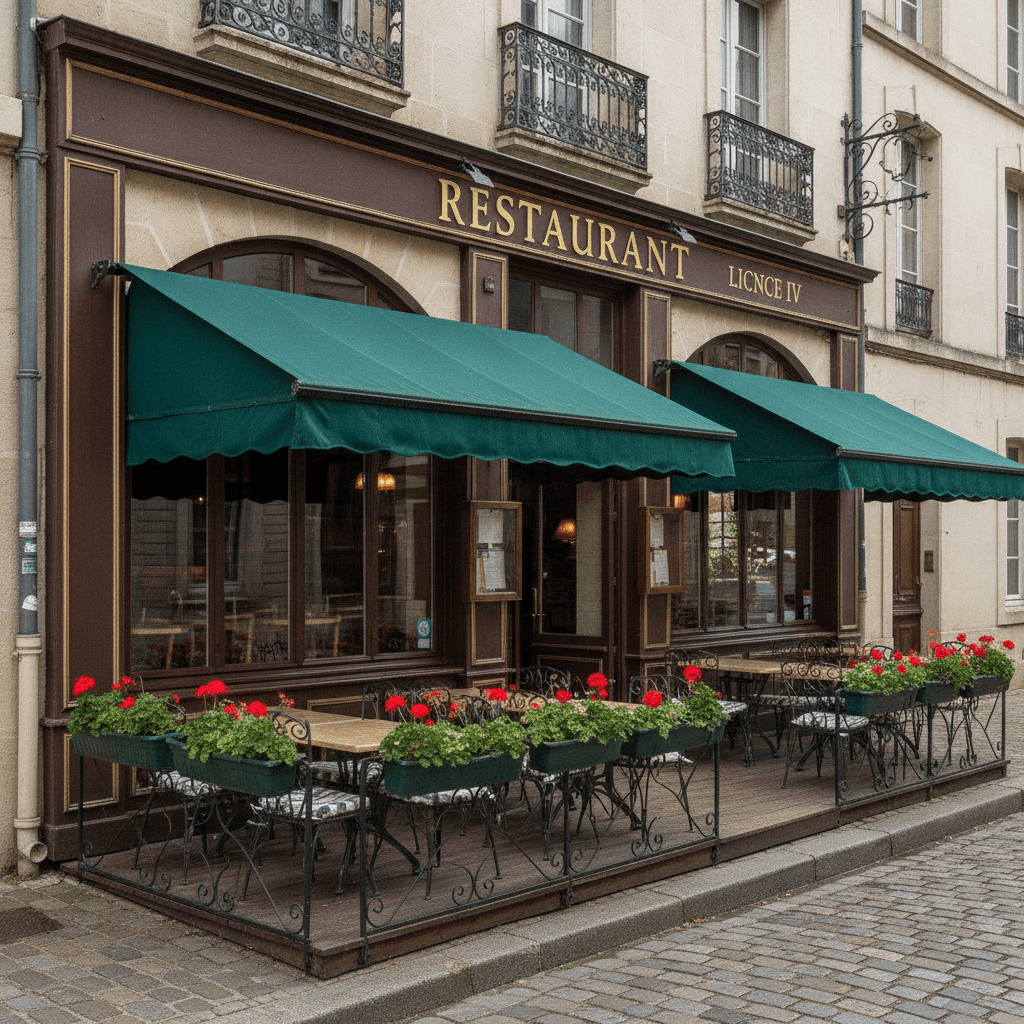 Restaurant à Évrecy : terrasse - licence IV - Image 1