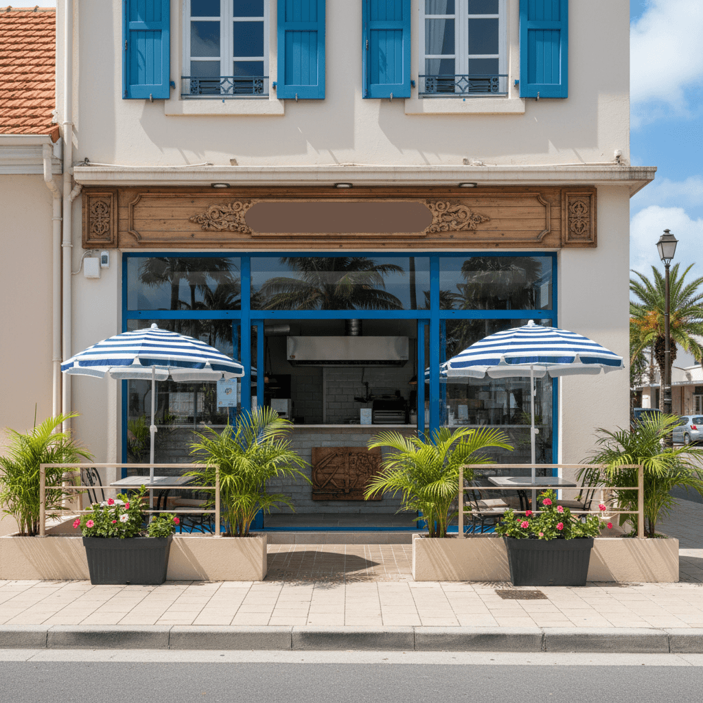 Fast-food à Saint-Martin : terrasse - extraction - Image 1