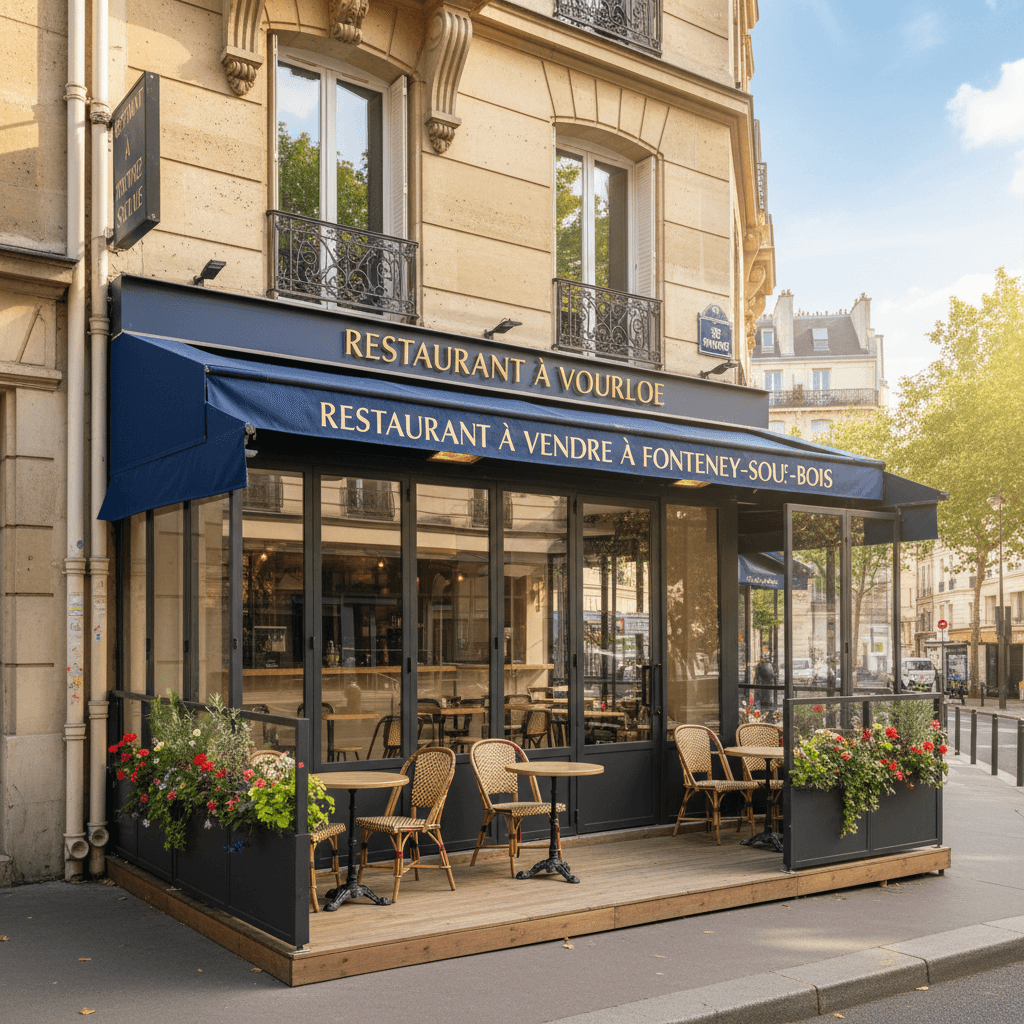 Restauration sans nuisance (Pas de conduit, réchauffage) 54m² à Fontenay-sous-Bois : terrasse - Image 1