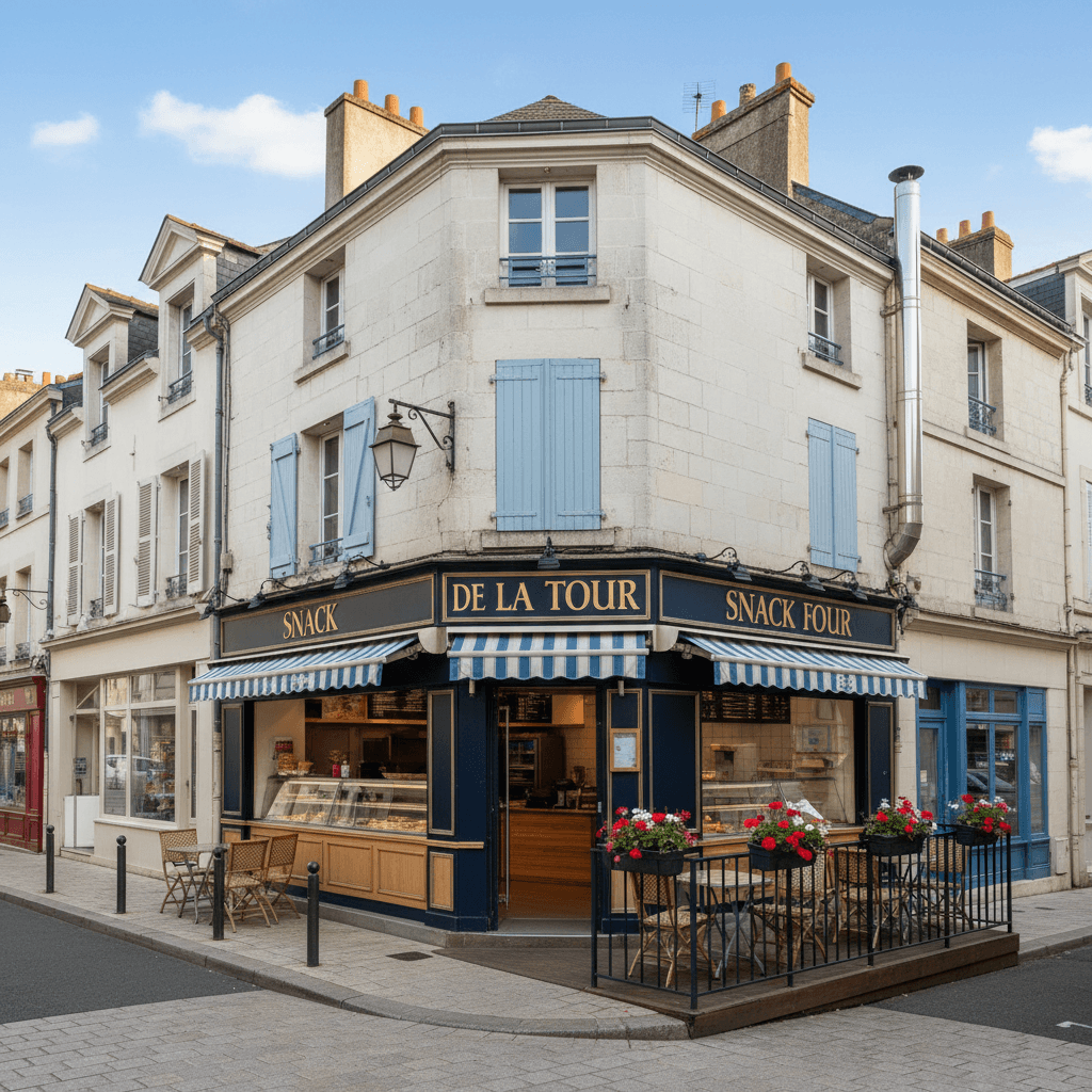 Fast-food à La Rochelle : terrasse - extraction - Image 1