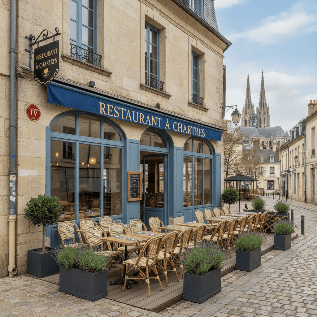 Restaurant à Chartres : terrasse - licence IV - Image 1