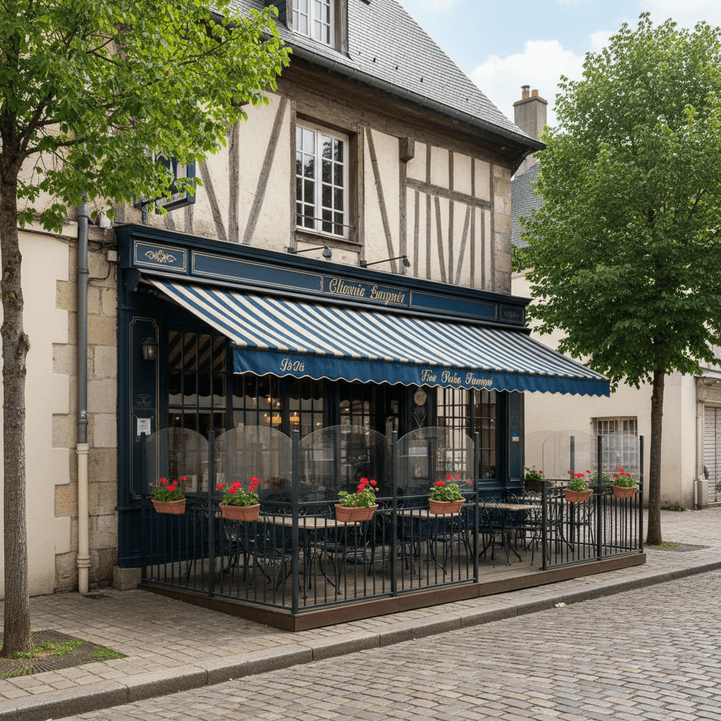 Restaurant 180m² à Rouen : terrasse - licence IV