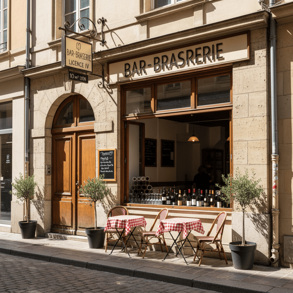 Bar-brasserie 10m² à Lyon : licence IV