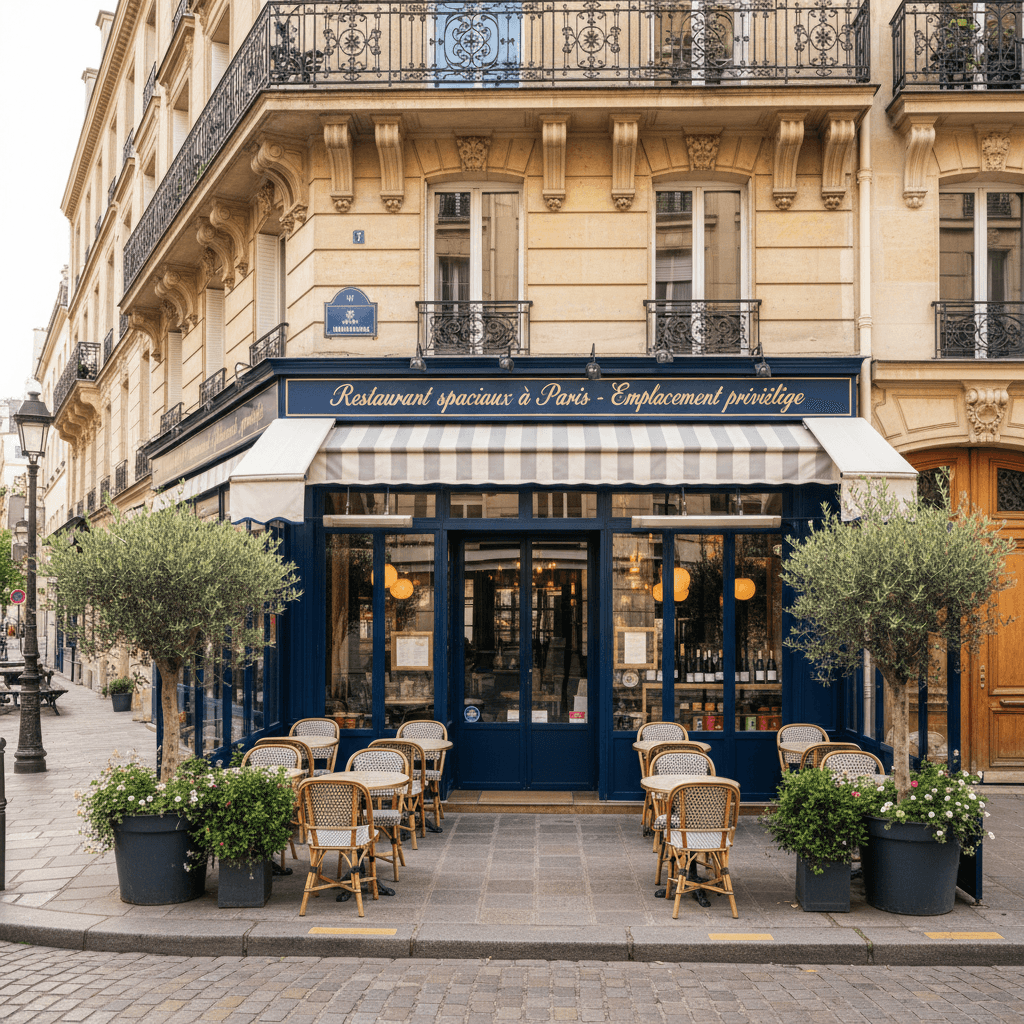 Restaurant spacieux à Paris - Emplacement privilégié
