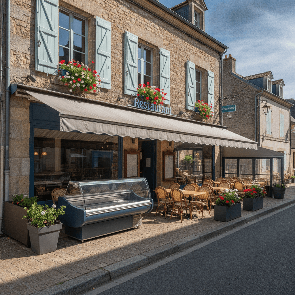 Restaurant 82m² à Périgny : terrasse - extraction - Image 1