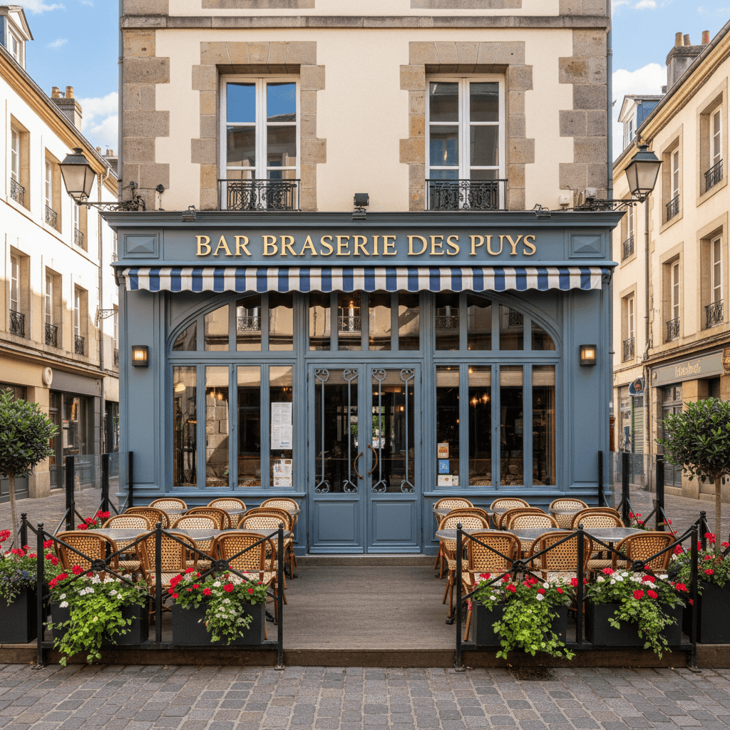Bar-brasserie à Clermont-Ferrand : terrasse - licence IV