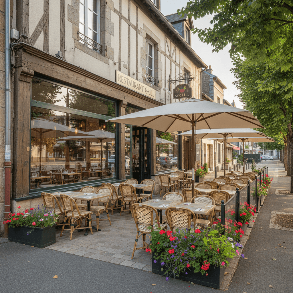 Restaurant à Rennes : terrasse - licence IV