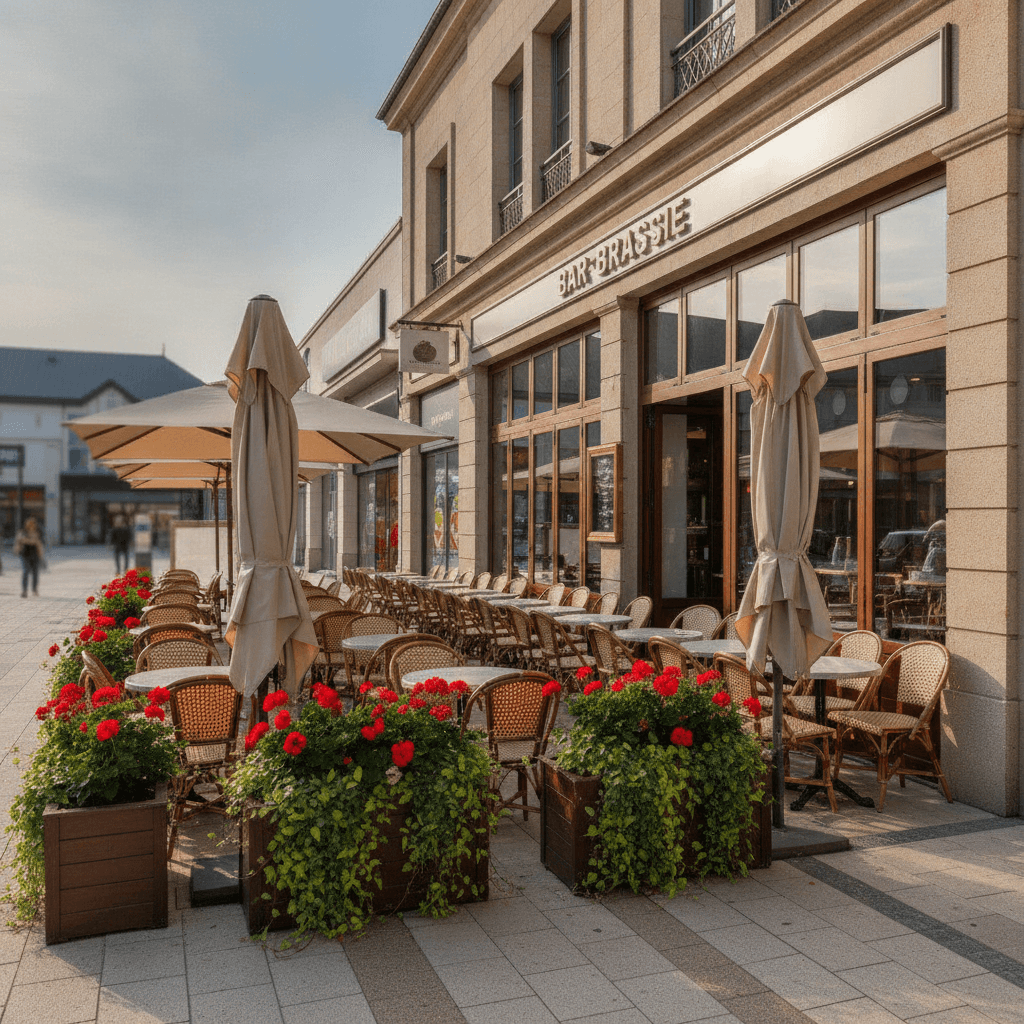 Bar-brasserie 80m² à Lorient : terrasse - licence IV - Image 1