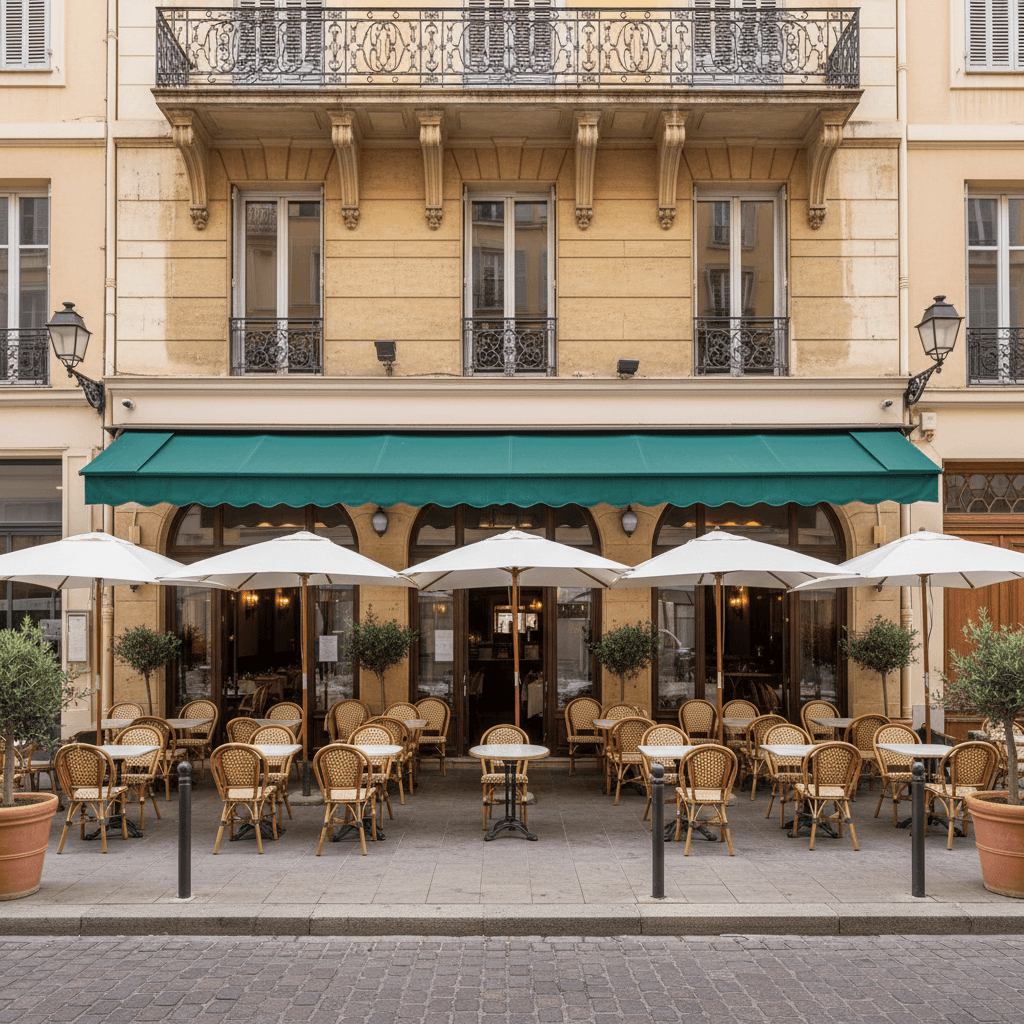 Restaurant à Nice : terrasse - licence IV