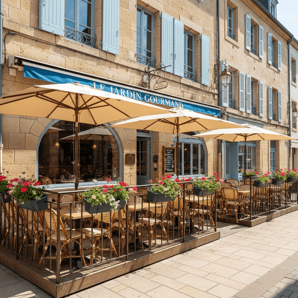 Restaurant à Pau : terrasse - extraction - Image 1