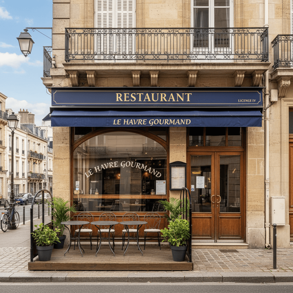 Restaurant à Le Havre : terrasse - licence IV