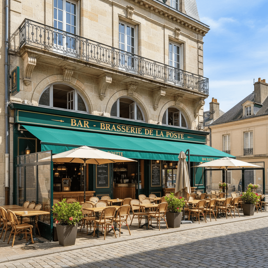 Bar-brasserie 230m² à Saint-Pourçain-Sur-Sioule : terrasse - licence IV - Image 1