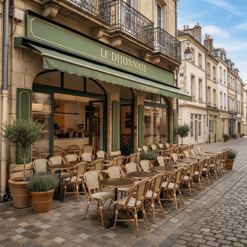 Fast-food 285m² à Dijon : terrasse - extraction