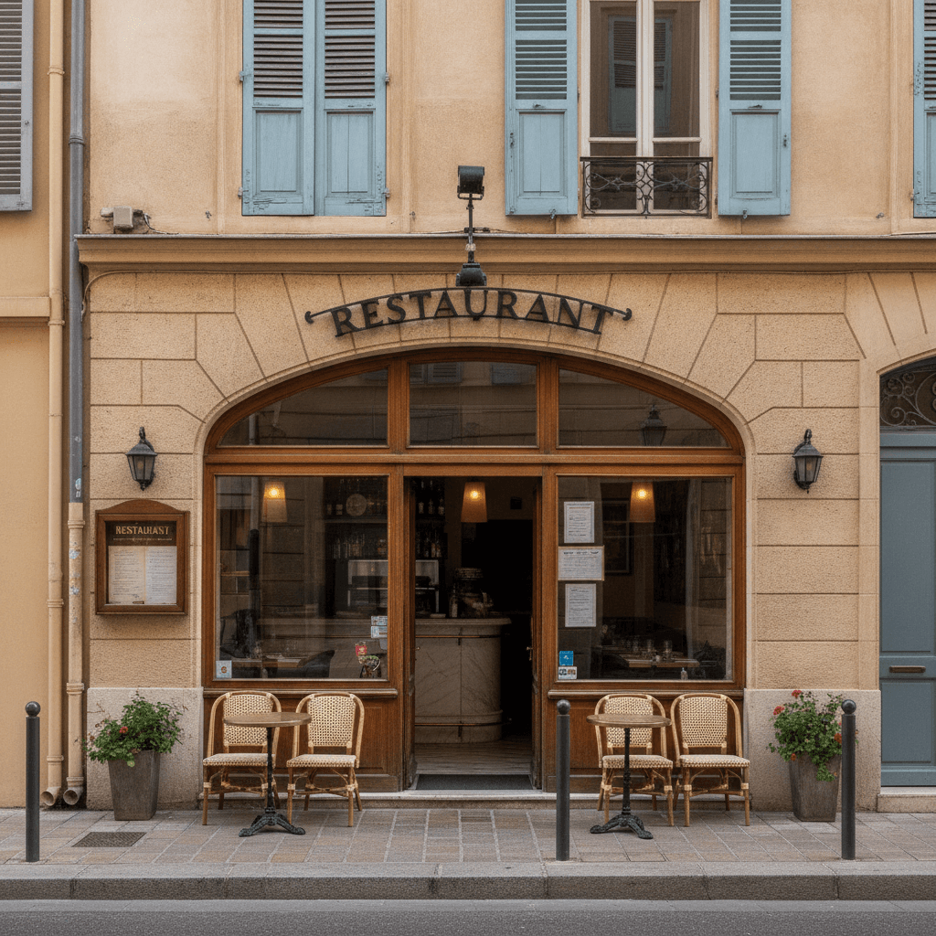 Restaurant 20m² à Nice : extraction - cuisine équipée