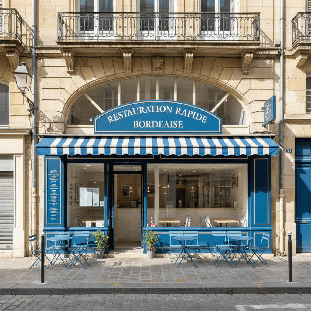 Fast-food 70m² à Bordeaux : extraction