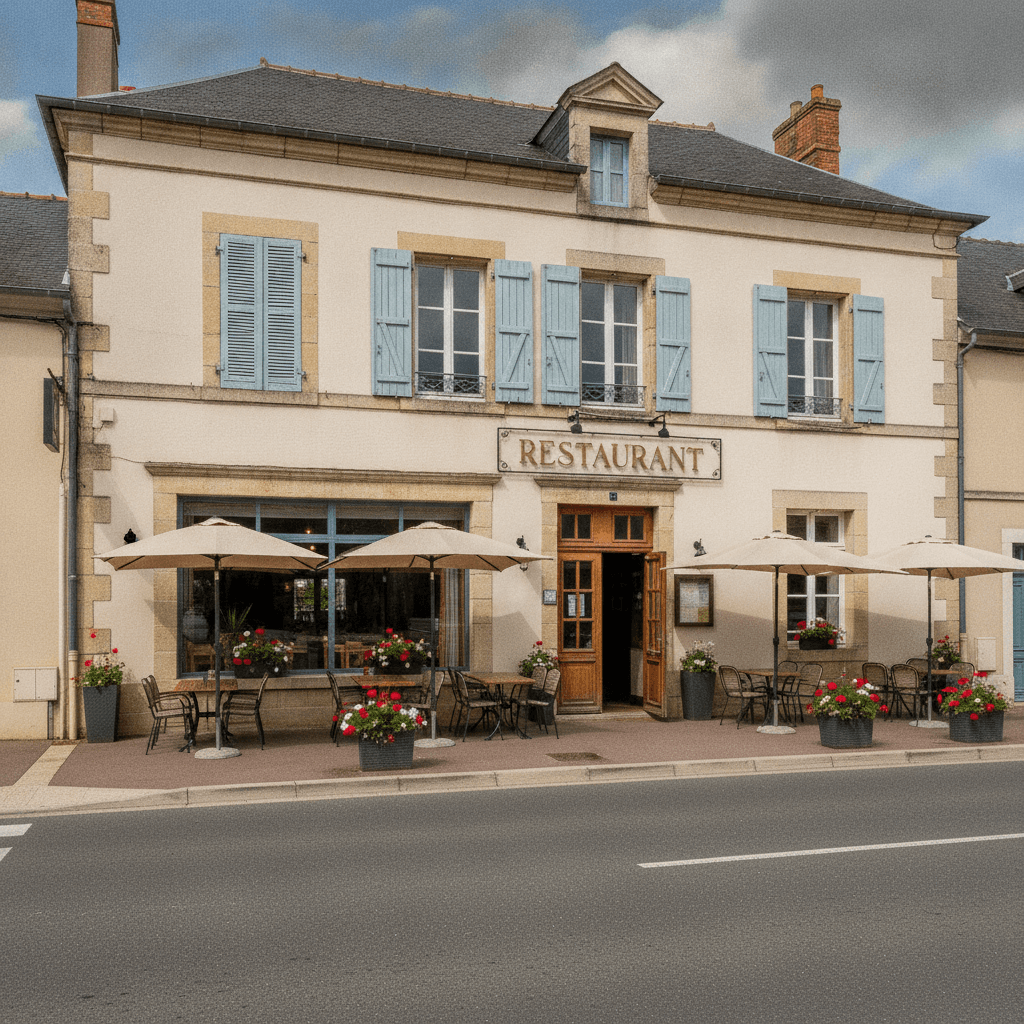 Restaurant 300m² à Salbris : terrasse - licence IV - Image 1