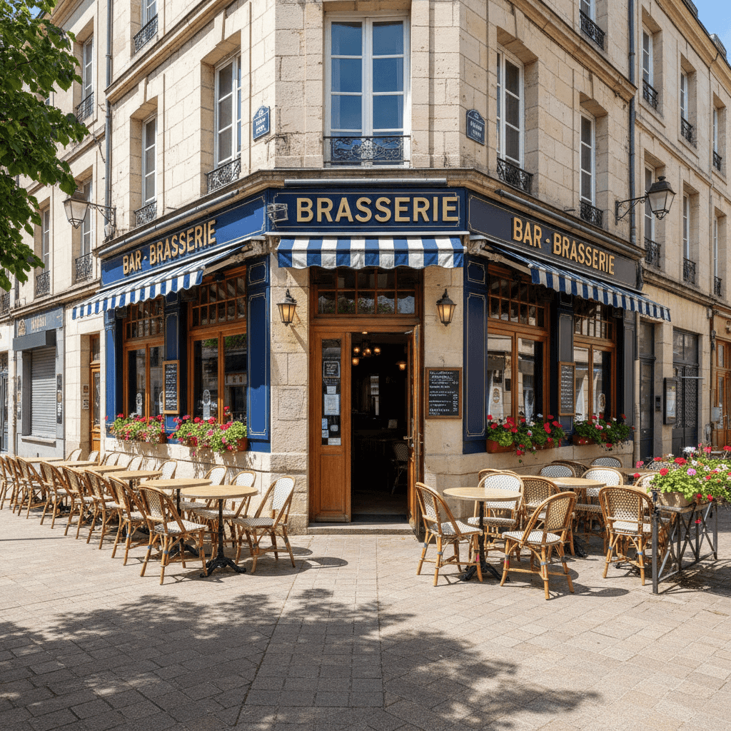 Bar-brasserie 150m² à Rouen : terrasse - licence IV