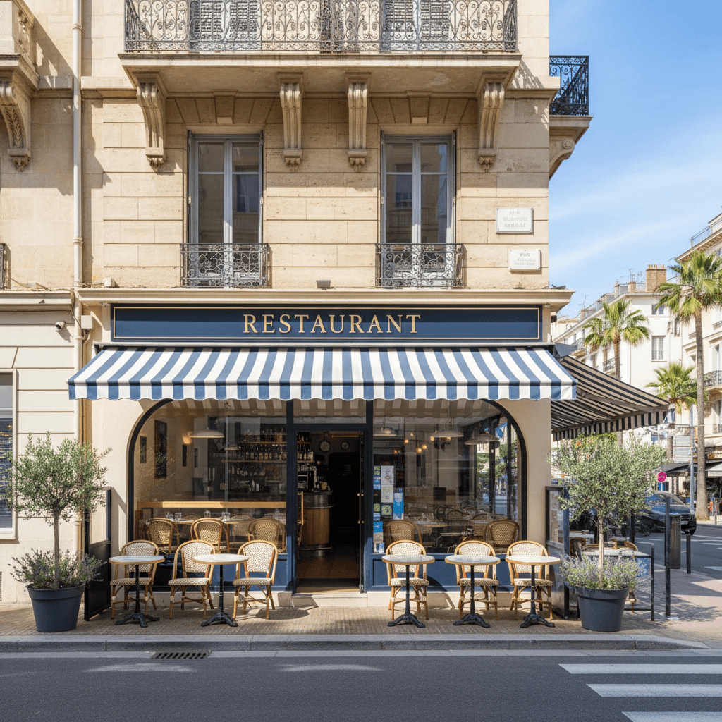 Restaurant 75m² à Nice : terrasse - licence IV