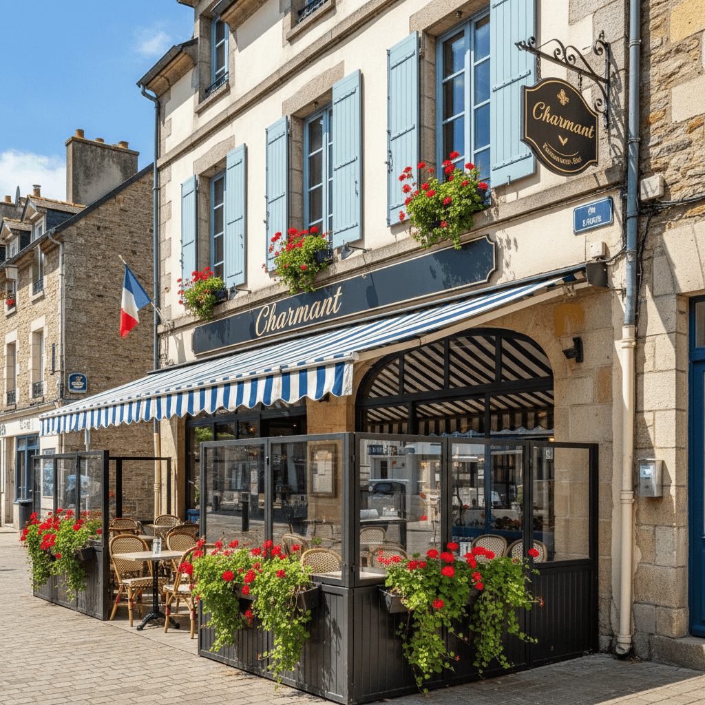 Restaurant à Cherbourg-En-Cotentin : terrasse - licence IV - Image 1