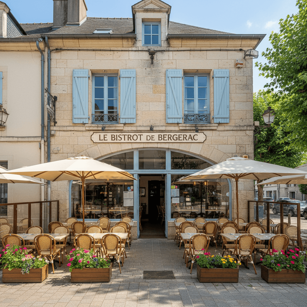 Restaurant 191m² à Bergerac : terrasse - licence IV - Image 1