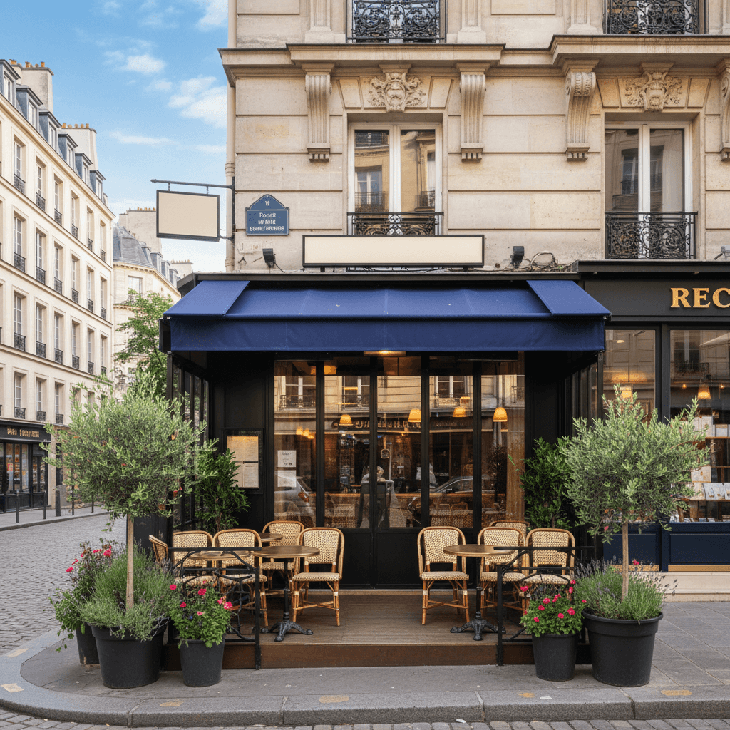 Restaurant 50 couverts à Paris : terrasse