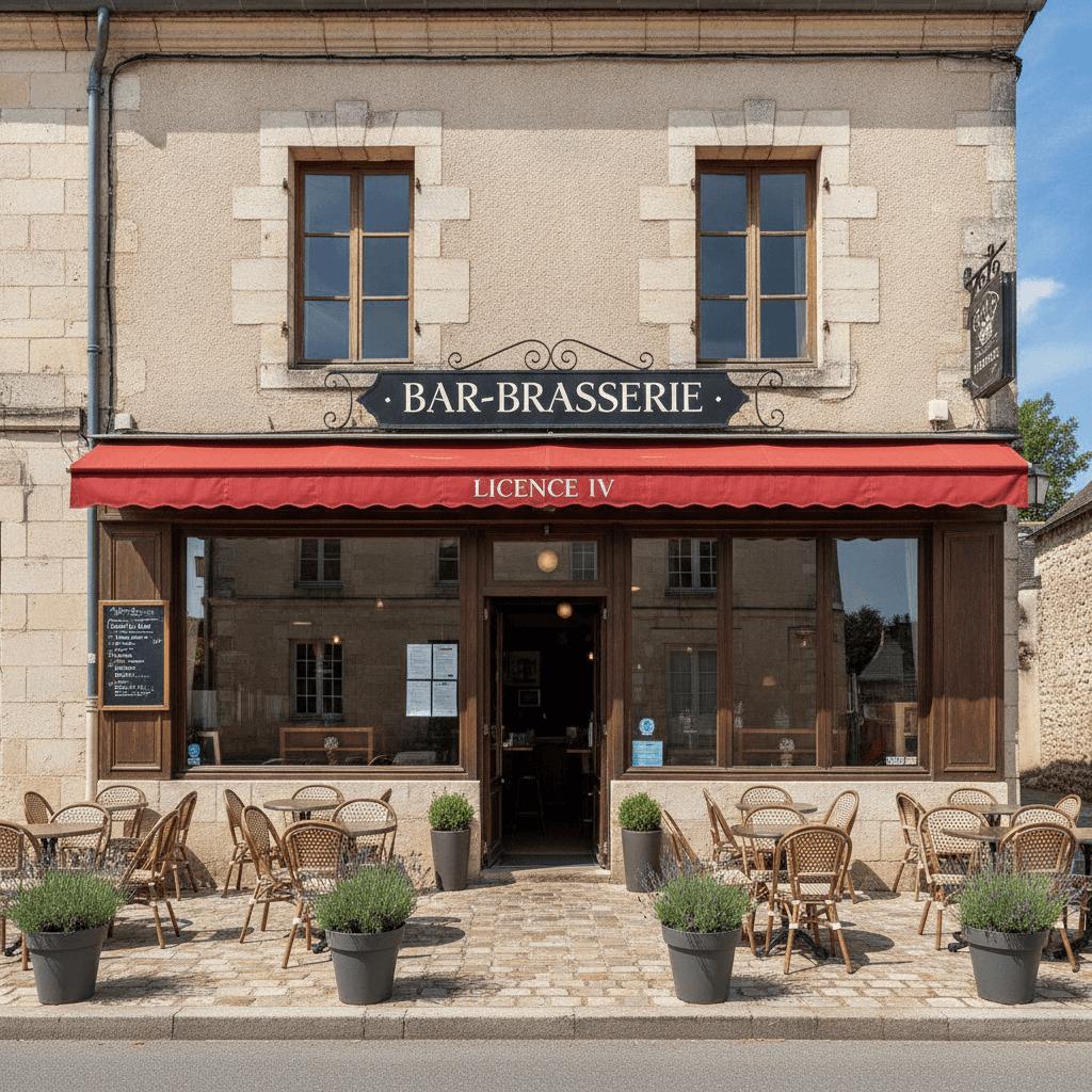 Bar-brasserie 120m² à Chargé : licence IV - cave/réserve - Image 1