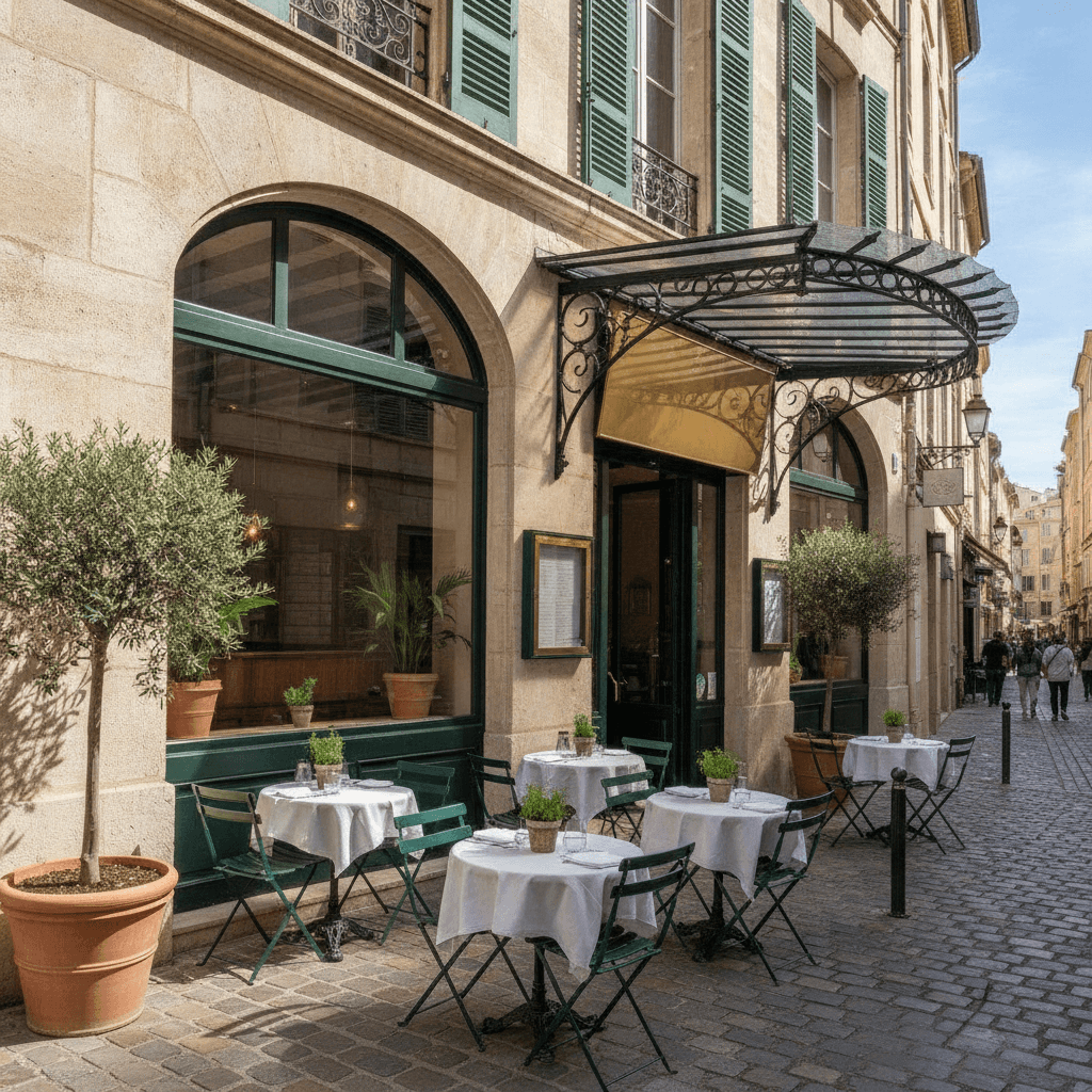 Restaurant 110m² à Marseille : terrasse - licence IV