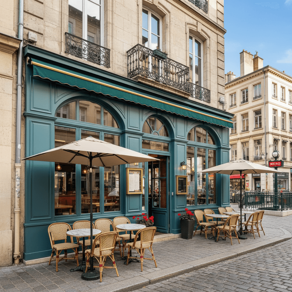 Bar-brasserie 130m² à Lyon : terrasse - licence IV