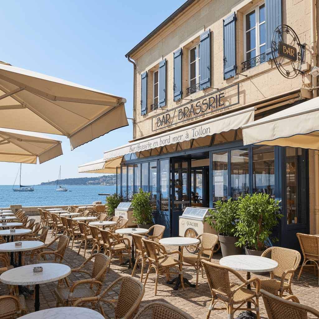Bar-brasserie à Toulon : terrasse - licence IV
