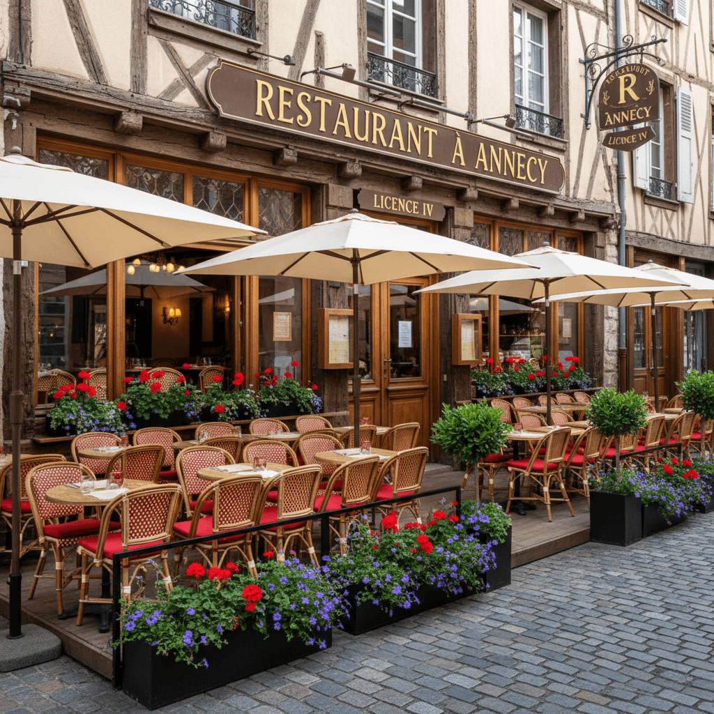Restaurant à Annecy : terrasse - licence IV - Image 1