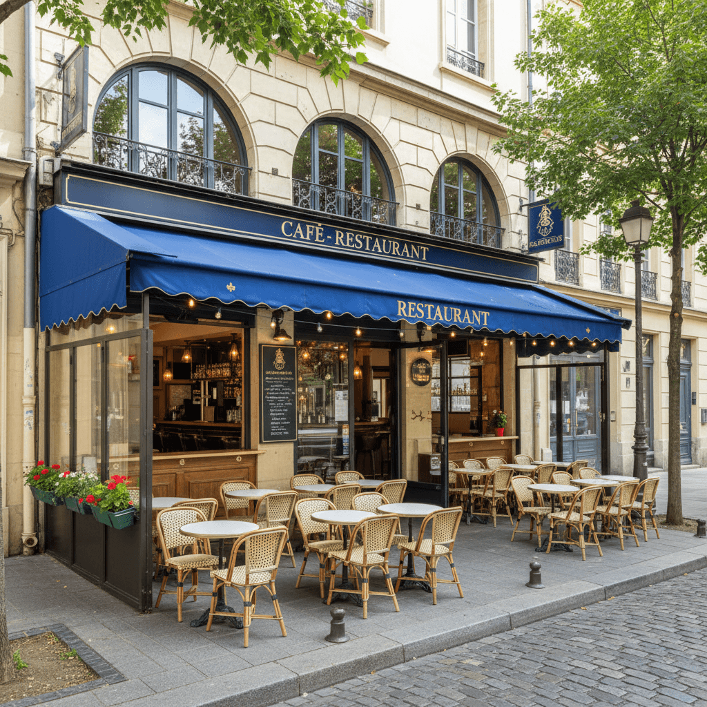 Bar-brasserie 75m² à Lyon : terrasse - licence IV