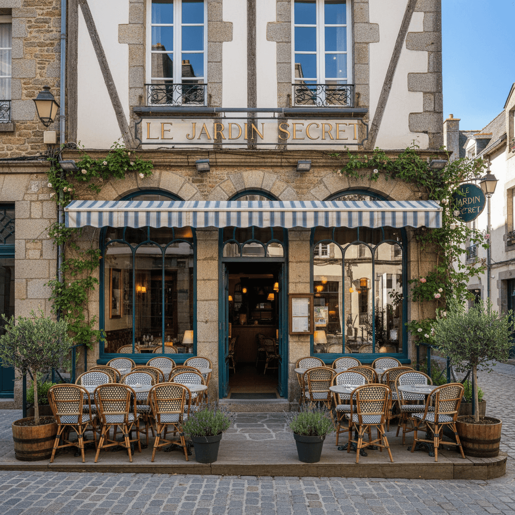 Restaurant à Vannes : terrasse - extraction - Image 1
