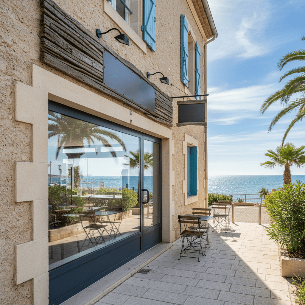 Fast-food 24m² à Six-Fours-Les-Plages : terrasse - Image 1