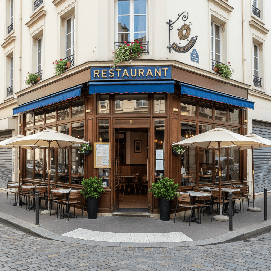 Restaurant 54 couverts à Asnières-sur-Seine : terrasse - extraction - Image 1
