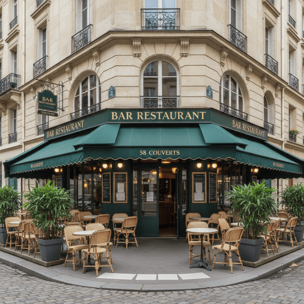 Bar-restaurant 58 couverts à Boulogne-Billancourt : terrasse - licence IV - Image 1