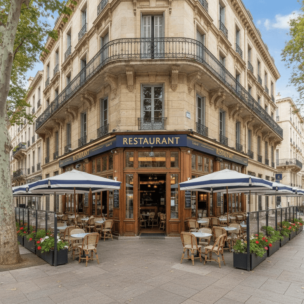 Restaurant 106m² à Marseille : terrasse - licence IV