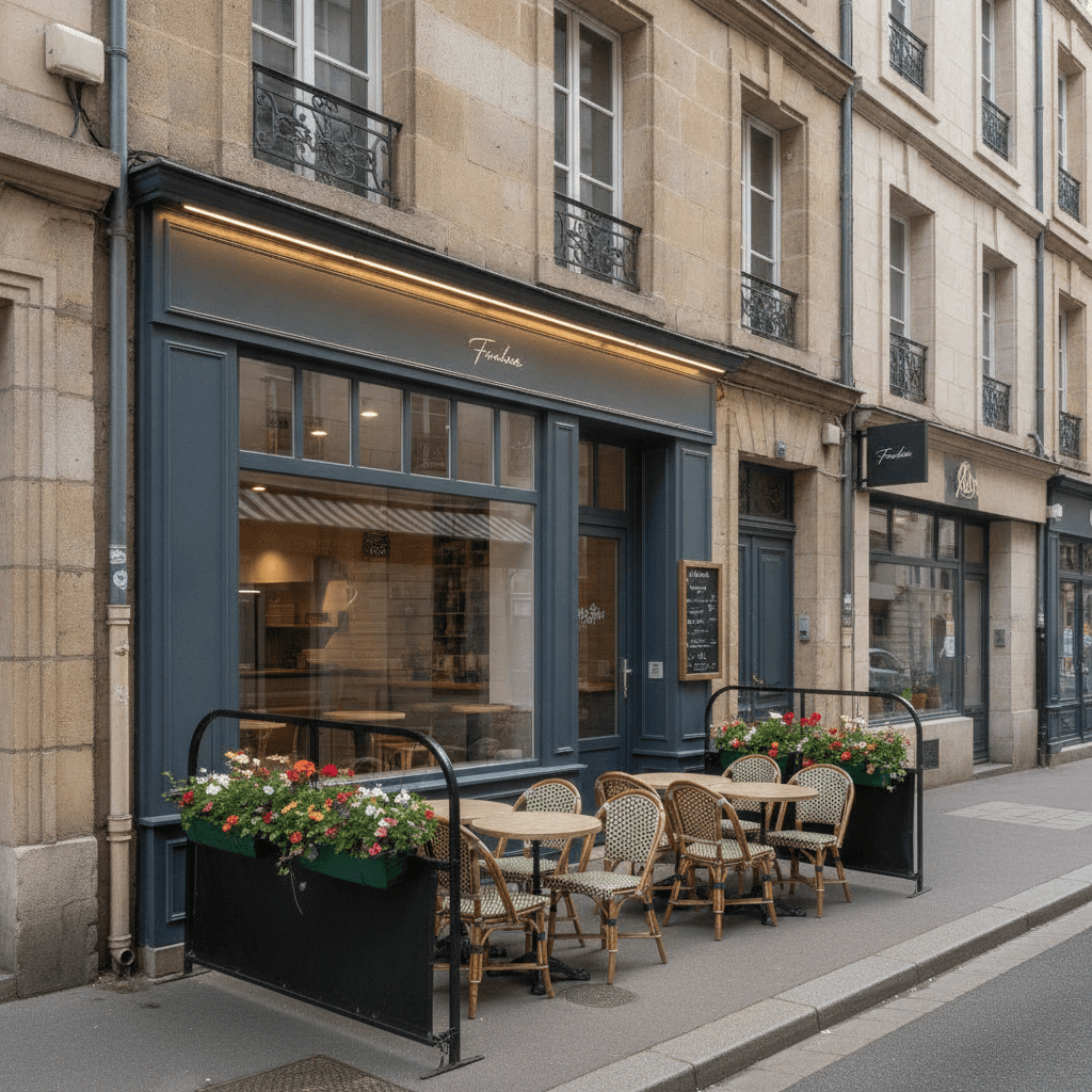 Fast-food 65m² à Nantes : terrasse - licence IV