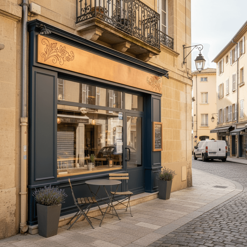 Fast-food 20m² à Aix-En-Provence : terrasse - licence IV