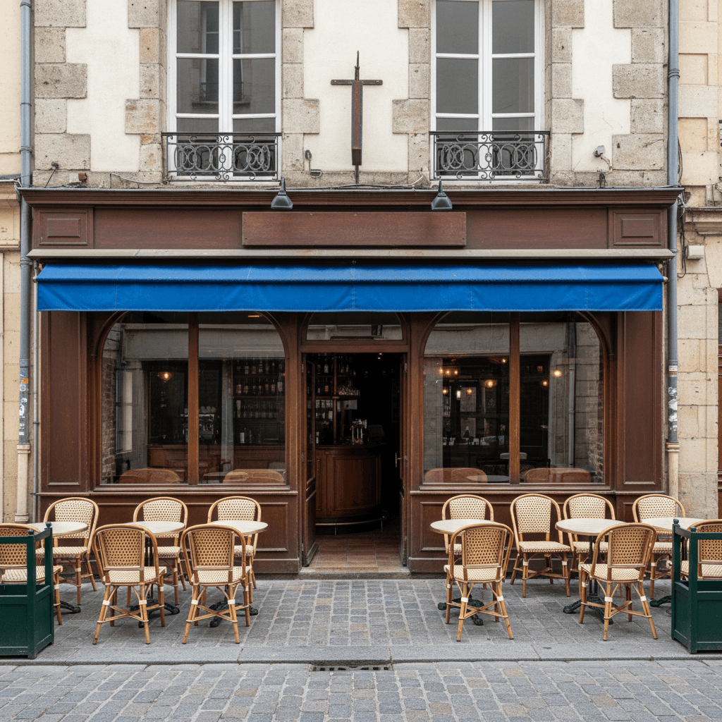Restaurant 50m² à Rennes : terrasse - extraction
