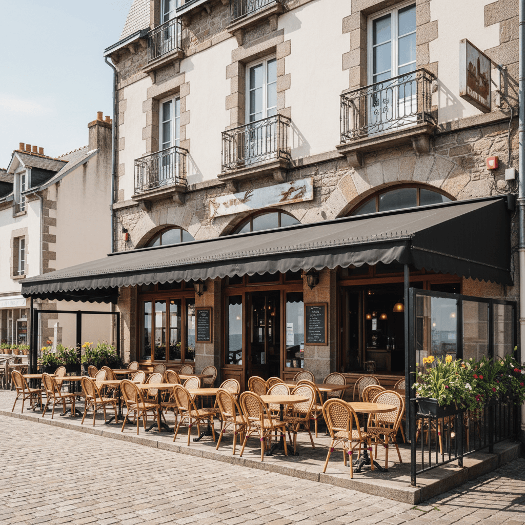 Bar-brasserie 350m² à Brest : terrasse - licence IV - Image 1