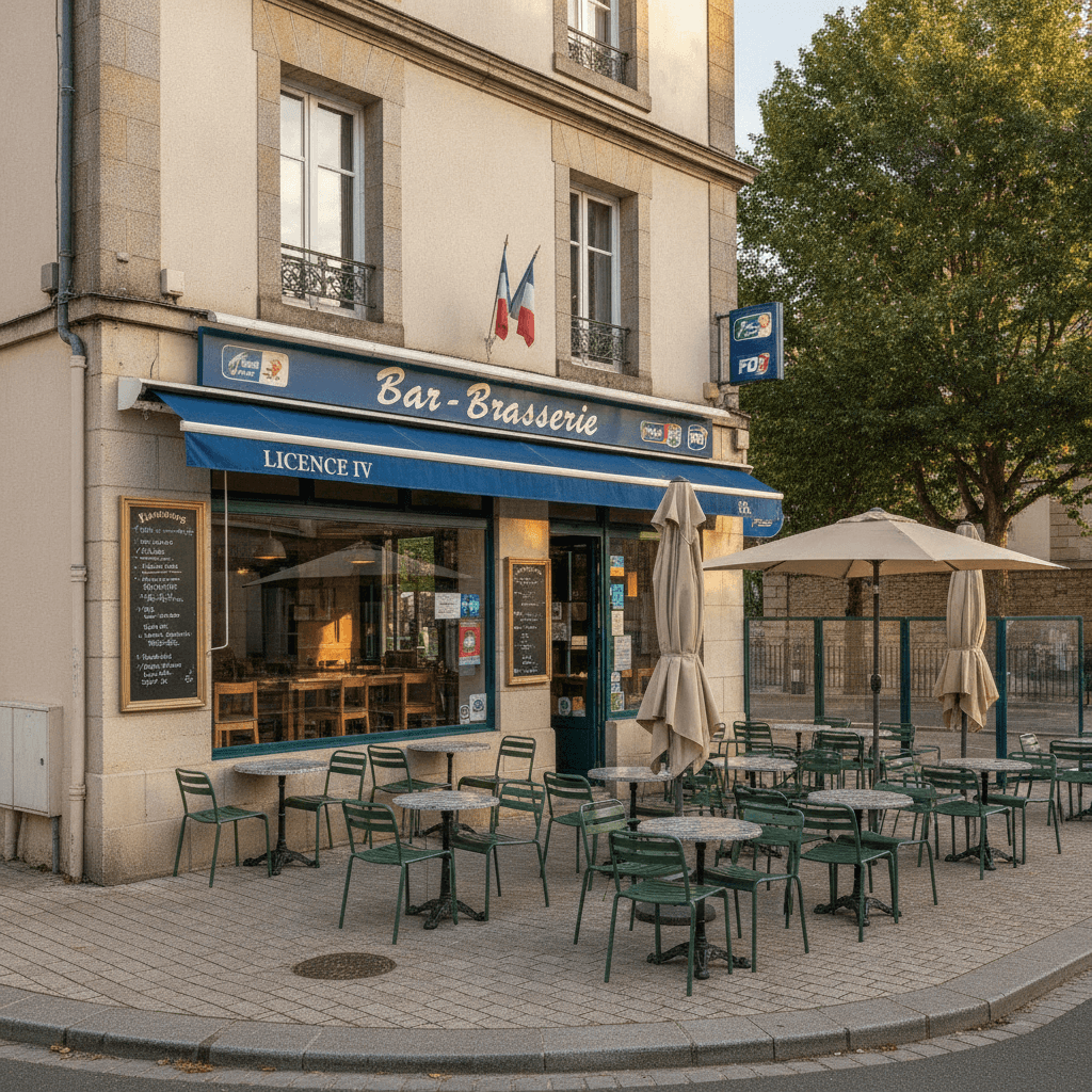 Bar-brasserie à Lorient : terrasse - licence IV - Image 1