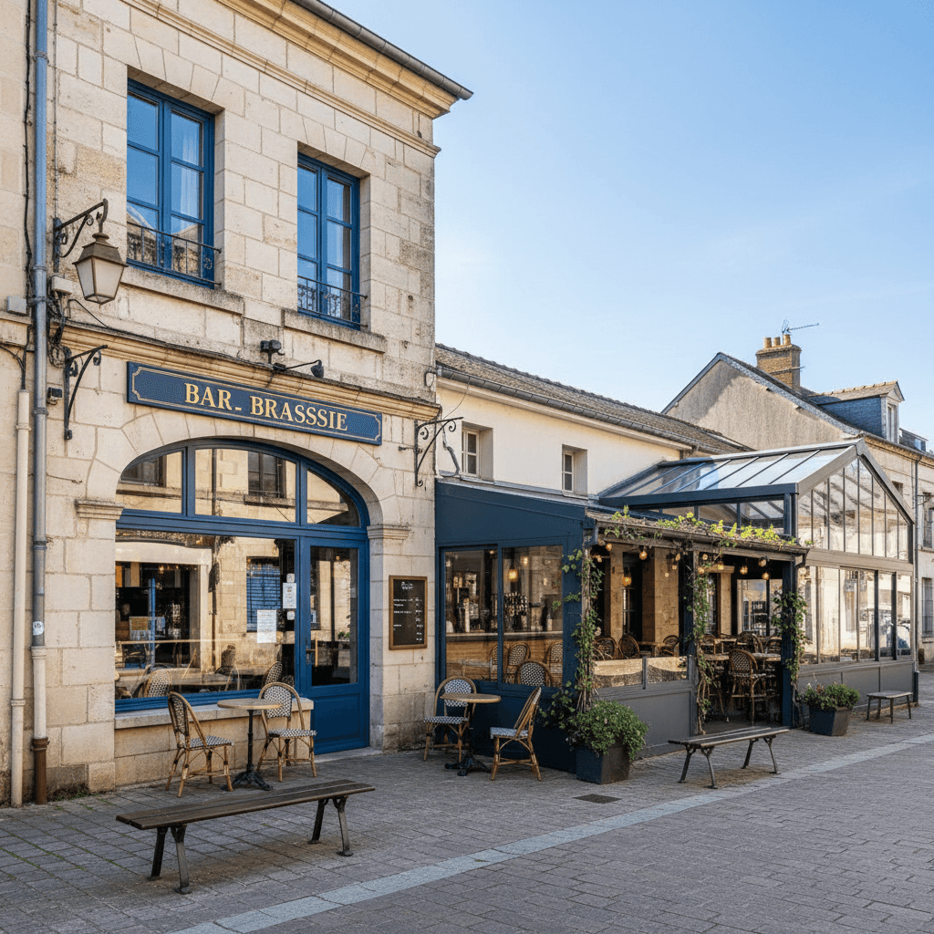 Bar-brasserie à Aire-Sur-L'Adour : terrasse - licence IV - Image 1