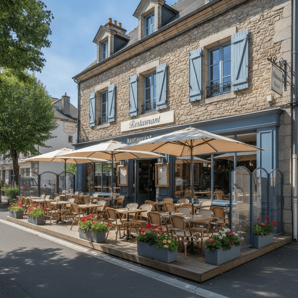 Restaurant 242m² à Anglet : terrasse - extraction - Image 1