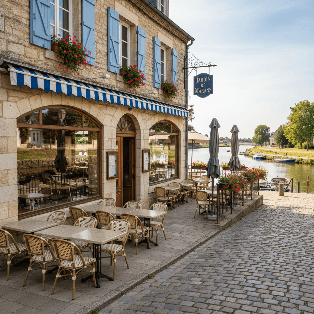Restaurant 200m² à Marans : terrasse - licence IV - Image 1