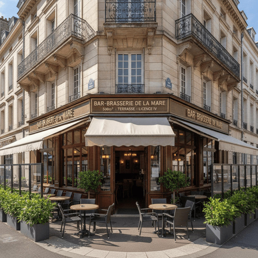 Bar-brasserie 500m² à Beauvais : terrasse - licence IV - Image 1