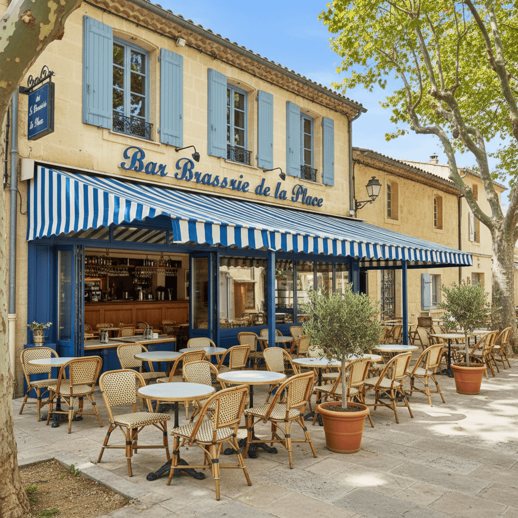 Bar-brasserie 156m² à Vernègues : terrasse - licence IV - Image 1