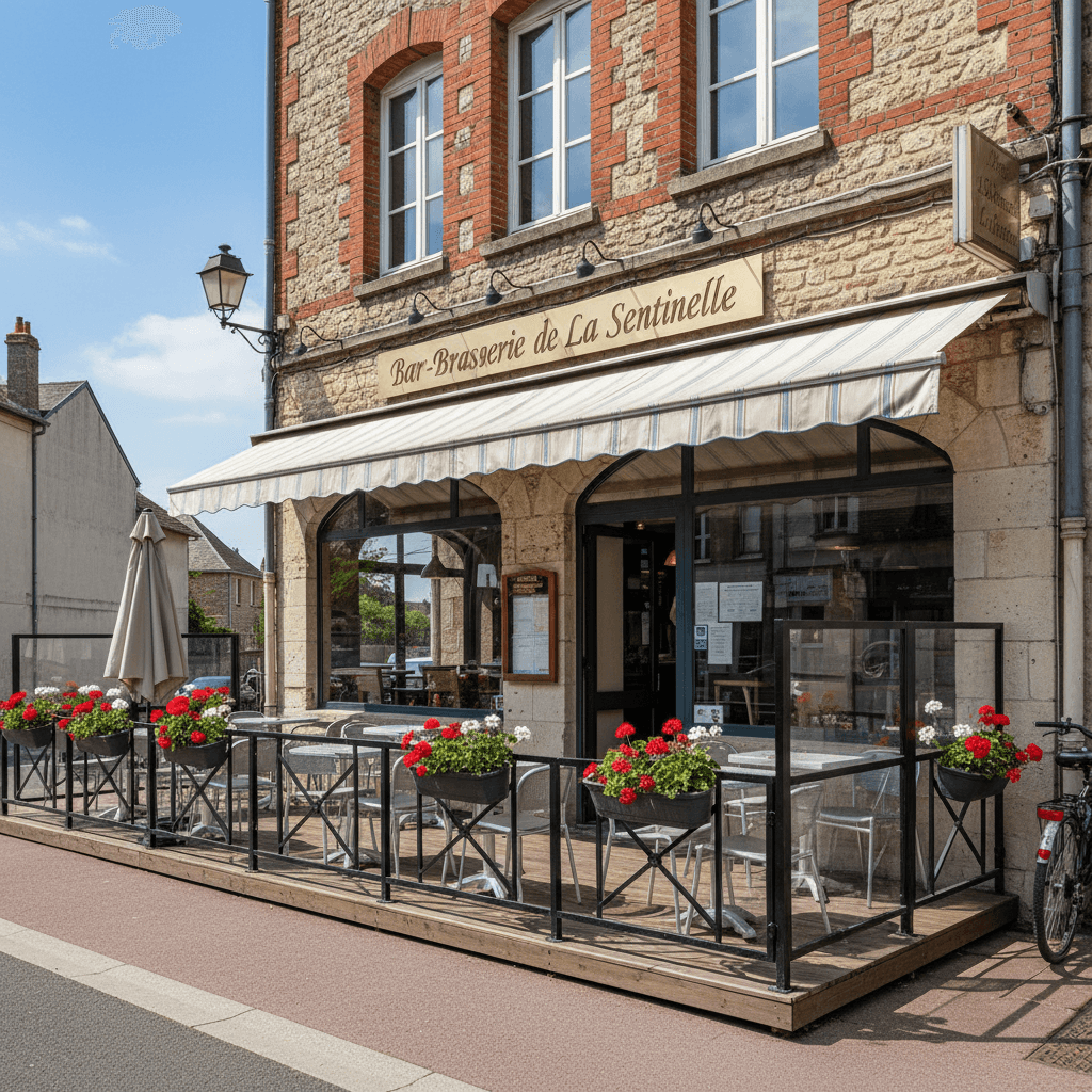 Bar-brasserie à La Sentinelle : terrasse - licence IV - Image 1